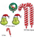 157pc  Grinch Christmas Balloon Garland Arch Kit Green Red Silver Mylar   Latex