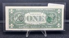 1977-a  1 Frn Federal Reserve Note    overprint On Back Error    Z55
