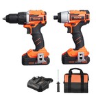 Complete 2-tool Kit - 20v Max Cordless Power Tools With 4 0ah Batteries