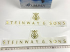 Steinway   Sons Grand Piano Sticker 2 Set Decal Length  25cm 9 8 Inch New