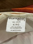 Vintage 80   s Fall Rainbow Stripe Diagonal Thomaston Aspen Flat King Sheet
