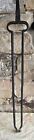 Antique 19th Century Heavy Forged Iron Fireplace Tongs 32  Long Free Shipping