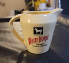 Vintage White Horse Scotch Whisky Ad Ceramic Jug   Pot   England
