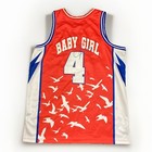 Headgear Classics Basketball Jersey Aaliyah Mtv Baby Girl Shirt Top Red Mens L