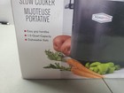 Roadpro 12volt Portable Slow Cooker  1 5 Quart Capacity black  Spill Proof Lid