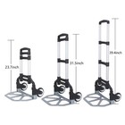 176lbs Folding Hand Truck Dolly Cart Wheeled Luggage Moving Trucks   Bungee Cord