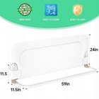 Folding Bed Rail For Toddlers baby Bed Rail Guard With Reinforced Anchor Safe   