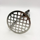 Cutco No 14 Potato Masher Stainless Steel With Brown Swirl Handle Made In Usa 