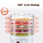 Food Dehydrator Machine 5 Trays Stackable Fruit Dryer Adjustable Temperature New