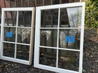 2 - 36 X 26 Vintage Window Top   Bottom Sashes 6 Pane Frame 1976 Arts   Craft