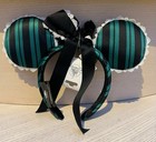 Disney Parks 2025 Haunted Mansion Ghost Host Green   Black Ears Headband New