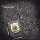 2 Pcs Police Badge Pretend Play Toys Set With Chain And Belt Clip For Kids Dress