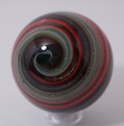 A New Amazing Handmade Reverse Corkscrew Art Glass Marble - 40 Mm   1-5 8  Dia