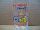 1995 Mcdonalds Drinking Glass  the Original Shake  Burger   Fries   6  Tall