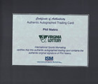 Phil Niekro Virginia Lottery Legends Hall Fame Auto Autograph W   Coa