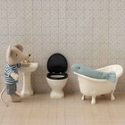 Maileg Mouse Size Sink     Miniature Bathroom Furniture For Dollhouse