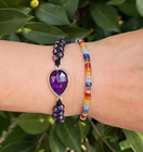 7 Chakra Gemstone 4mm Beads Natural Crystal Healing Reiki Dainty Bracelet Gift