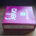 Selva Staccato Tap Heel 1 Plate Silver Unisex Mpn Staccato Heel 1