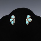 Native American Navajo Sterling Silver   Turquoise Earrings