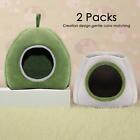 2x Guinea Pig Bed-washable Cage Accessories Small Animal Hideout For Chinchilla