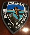 Police Seekonk 3d Routed Carved Wood Patch Plaque Sign Custom