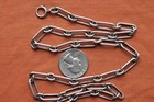 Vintage Rare Sterling Silver Hand Made Chain 33 8 Grams 20 5 8  Long 6mm Wide