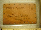 Antique Leather Postcard - 1905