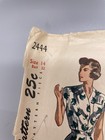 Simplicity 2444 Vintage 1940   s Printed Pattern Playsuit   Skirt Cut Size 14