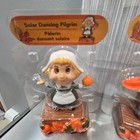 Lot Of 4 Solar Dancing Thanksgiving Figures Pilgrims And Turkeys Fall Decor