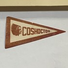 Rare Coshocton Redskins Ohio Window Sticker And Tiny Pennant With Gum