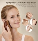 A Gentle Ritual Facial Brush Wooden Handle Ultra Soft Bristles Lightweight Brown