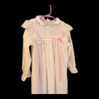 Pleasant Company 80s Vintage American Girl Samantha White Nightgown Girls Sz S
