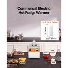 0 8l Electricnacho Cheese Dispenser W bottle Commercial Hot Fudge Warmer 86-185   