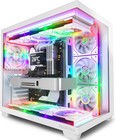 Y6 Pc Case  Pre-installed 7 Infinity Mirror Pwm Argb Fans  Atx Mid Tower Comp   