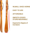 Premium Wooden Shoe Horn  2 Pcs Shoehorns Durable  13  Long Handle Shoe Horns  L