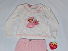 Vintage Strawberry Shortcake Embroidered 2 Pc Set 5t Pink Corduroy Pants Nwt