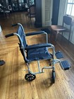 Drive Medical Lightweight Transport Wheelchair  Fixed Full Arms  19    Seat