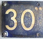 Vintage 1910s New York Subway Train Station Porcelain Sign 30 Avenue Astoria Nyc
