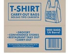 T-shirt Thank You Plastic Grocery Store Shopping Carry Out Bag 1000ct Recyclable