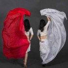 Solidcolor Women 100  Silk Scarf Shawl Belly Dance Waving Scarf Veil Dance Shawl