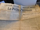 Wwi Occupation Aef Newspaper 1919 La Petite Gironde American Edition 1 Sheet