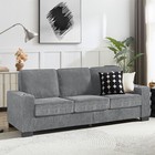 83 86   3 Seater Sofa Couch Loveseat Sofa Upholstered Sofa Couch For Living Room