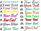 Custom Vinyl Lettering 2 5  Decal Personalized Sticker Window Wall Text Name Car