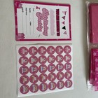 30 Pack Girls Fashion Birthday Party Invitations  Envelopes   Stickers Hot Pink