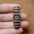 Vintage Tibetan Dzi Beads Old Agate 3 Eye Totem Amulet Pendant  9159
