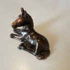 Vintage Cast Metal Copper Foal Horse Figurine Paperweight Equestrian Decor 