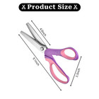 Pinking Shears For Fabric Cutting 9 Zig Zag Scissors For Lace Wig Sewing Sci