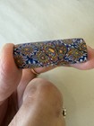 Large Millefiori  African Trade Bead Glass Blue Yellow Red 36mm