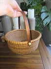 Vintage Nantucket Basket With Swing Handle