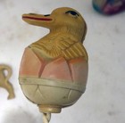 Vintage 1930s Celluloid Lot Easter Rabbit Chick Egg Rattle Duck Swan Lamb Lion